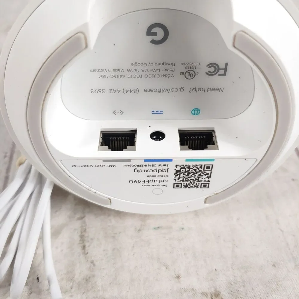 Google WIFI Access Point Router GJ2CQ WIFI Mesh & Power Cord - TESTED WORKING